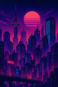 FORFAIT PREMIUM — Futuristic City with Retro Sci-Fi Influence